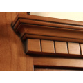 Traditional Stained Front Solid Mahogany Wooden Doors Design with Glass